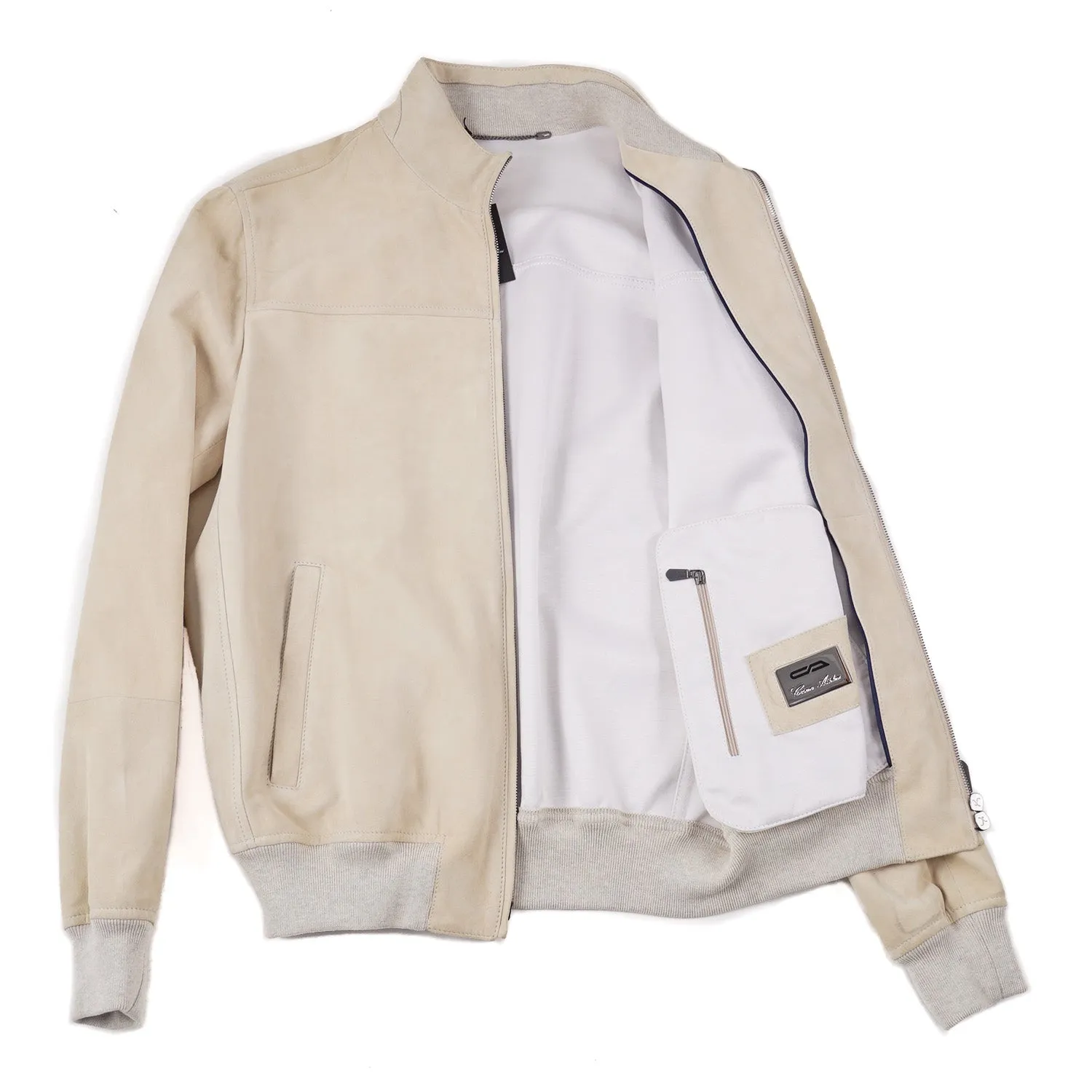 Cesare Attolini Nappa Suede Bomber Jacket Clothing_Cesare-Attolini
