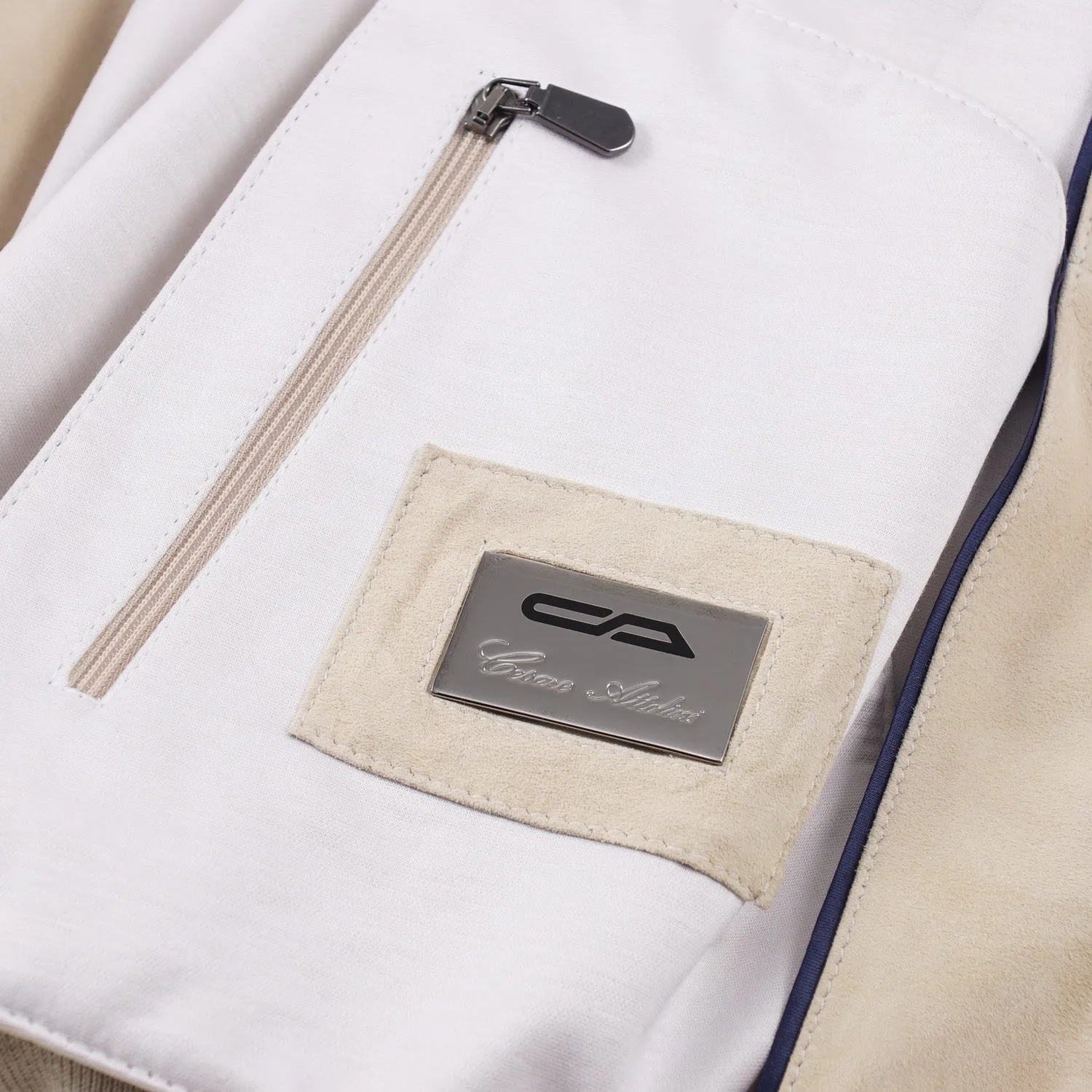 Cesare Attolini Nappa Suede Bomber Jacket Clothing_Cesare-Attolini
