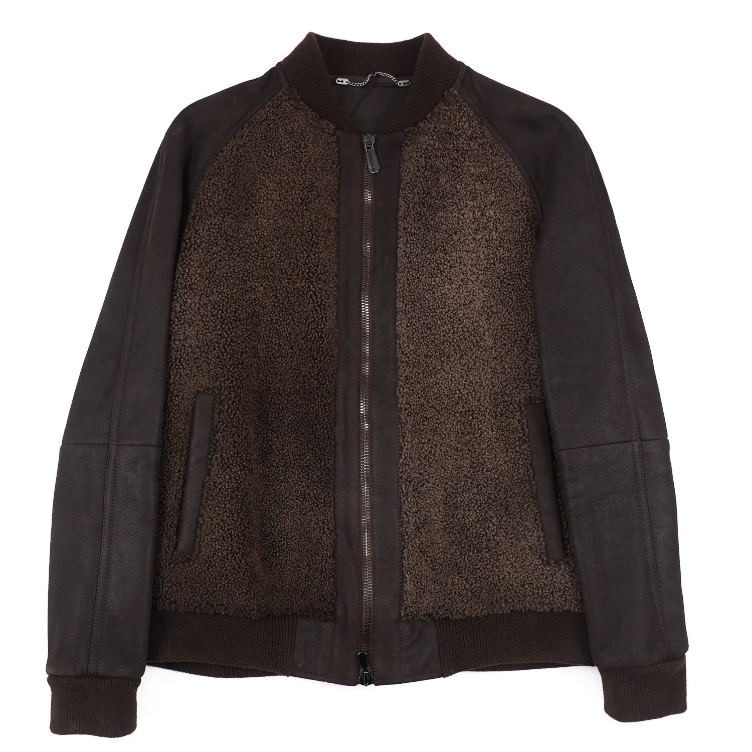 Cesare Attolini Shearling Leather Bomber Jacket Clothing_Cesare-Attolini