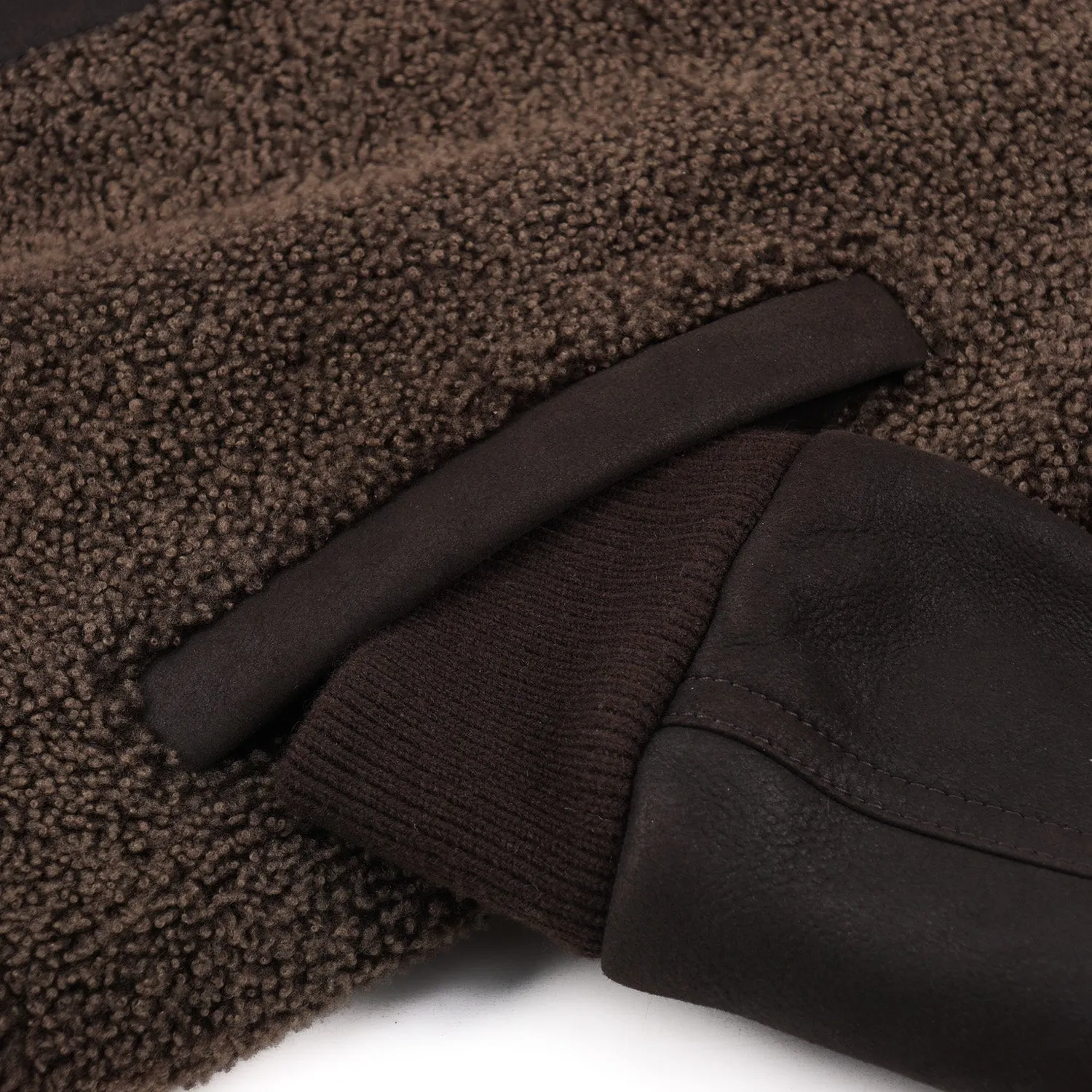Cesare Attolini Shearling Leather Bomber Jacket Clothing_Cesare-Attolini