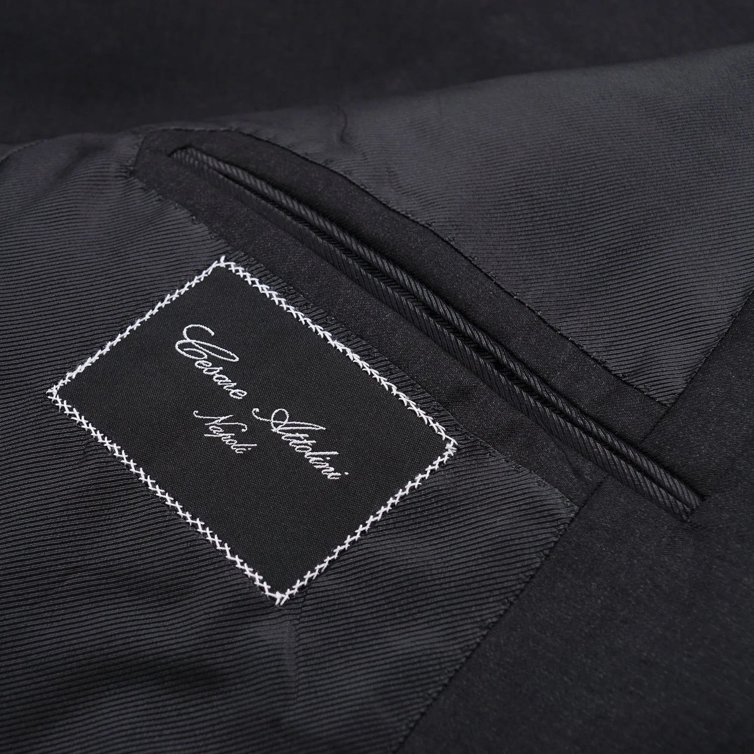 Cesare Attolini Slim-Fit Solid Charcoal Wool Suit Clothing_Cesare-Attolini