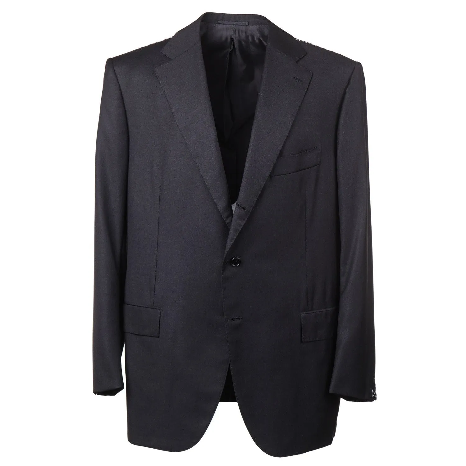Cesare Attolini Slim-Fit Solid Charcoal Wool Suit Clothing_Cesare-Attolini