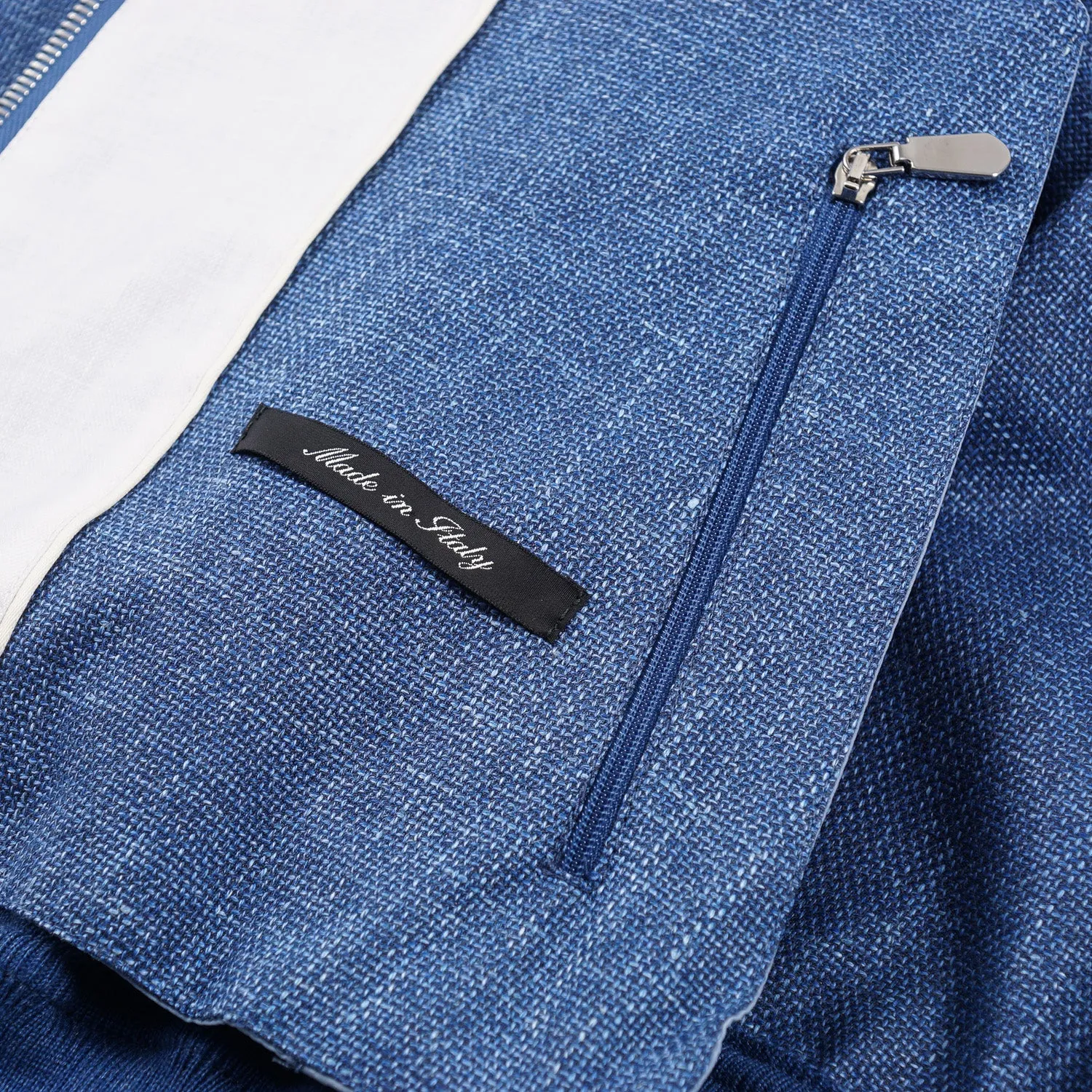 Cesare Attolini Wool-Linen-Silk Bomber Jacket Clothing_Cesare-Attolini