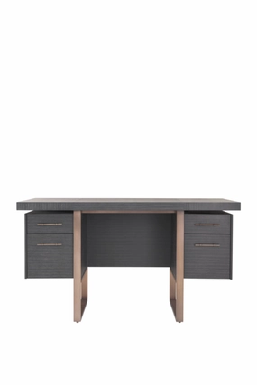 Charcoal Oak Desk | Eichholtz Canova desk,home desk,workstation