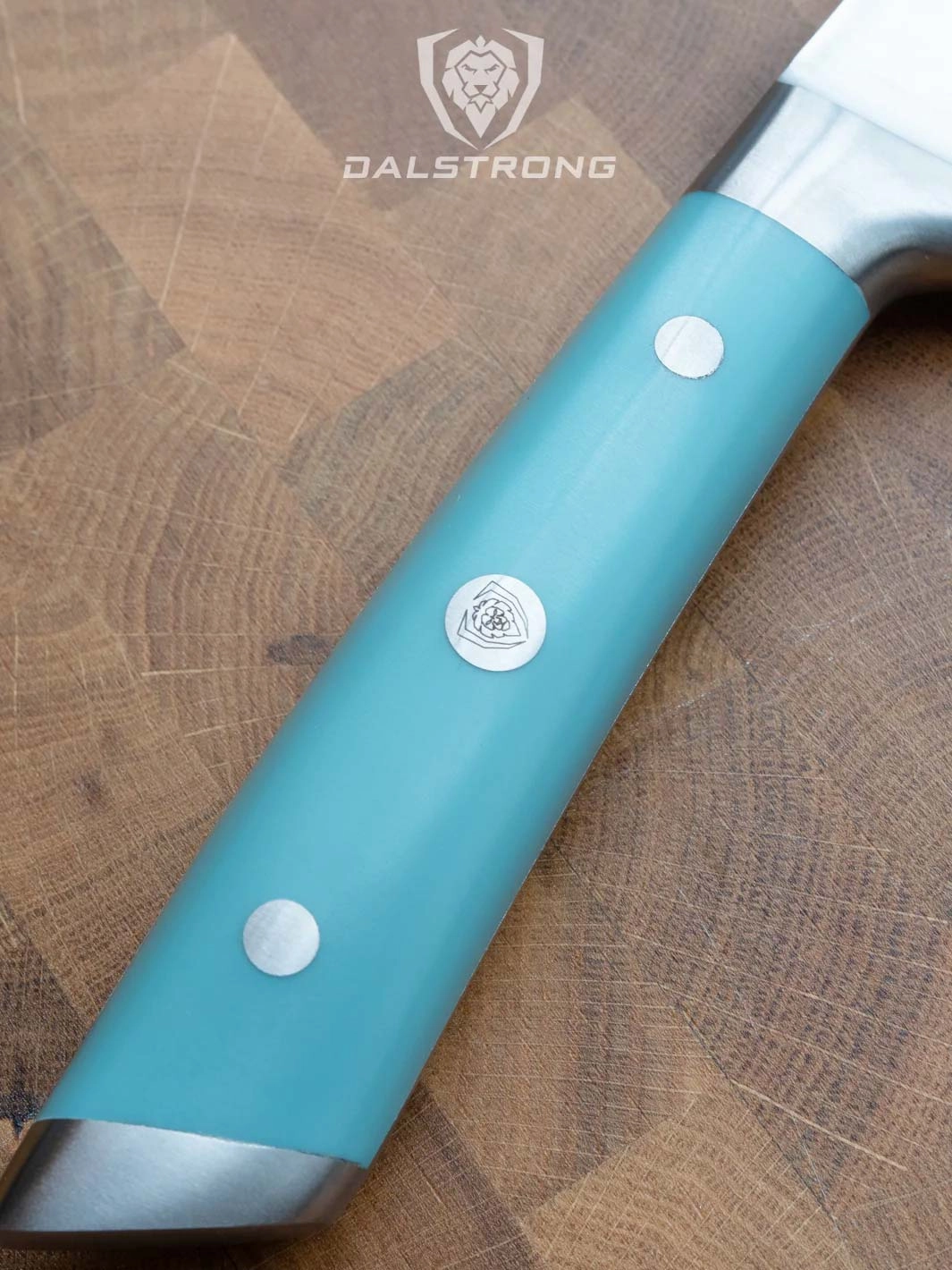Chef Knife 8" | Aegean Teal Handle | Gladiator Series | NSF Certified | Dalstrong 