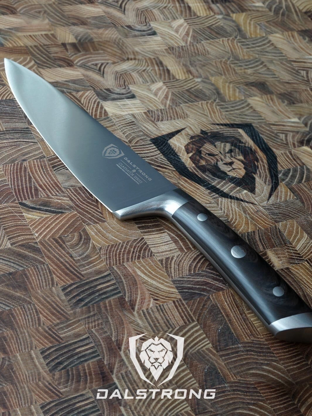 Chef Knife 8" | Faux Wood ABS Handle | Gladiator Series | NSF Certified | Dalstrong 