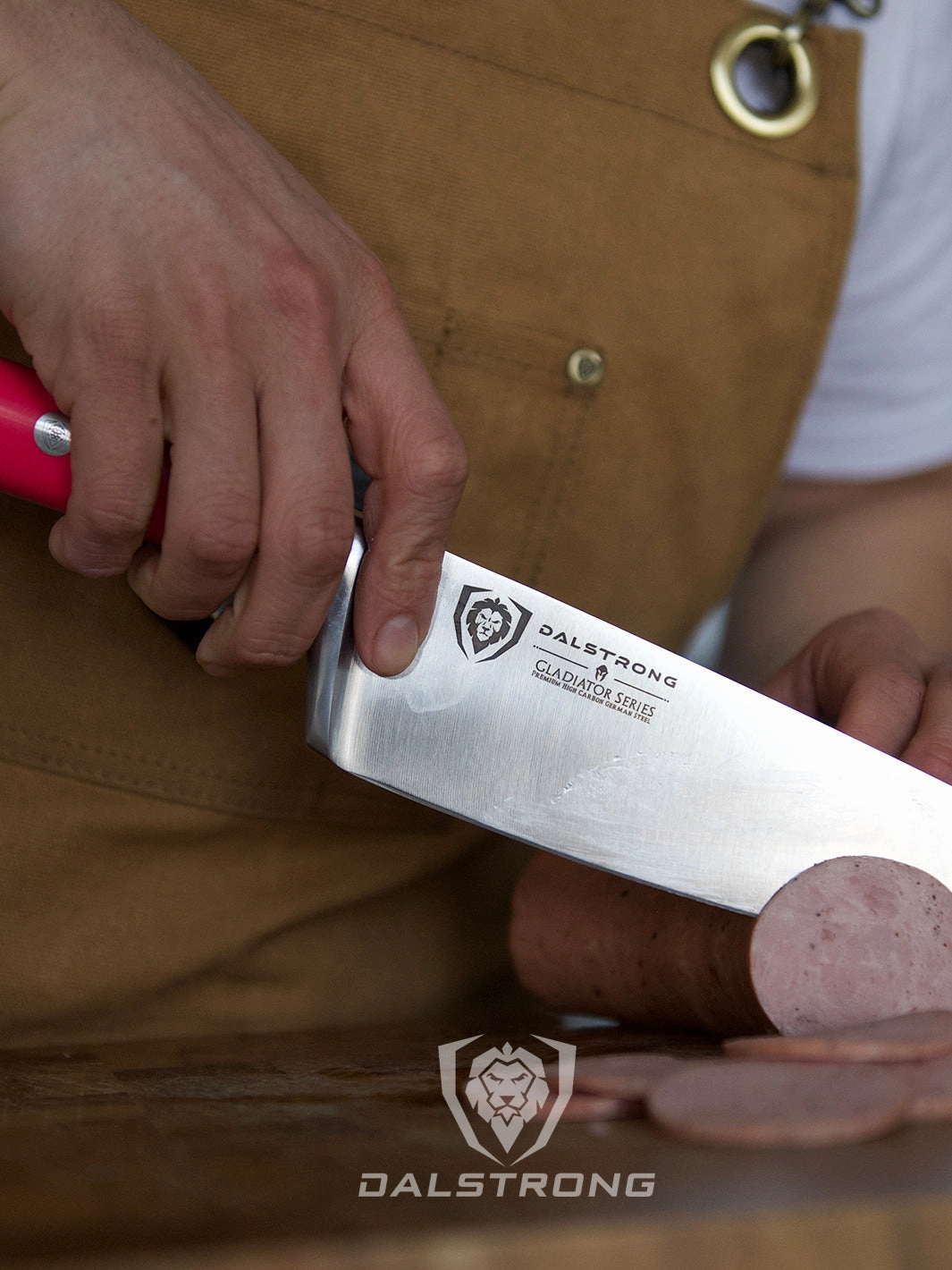 Chef Knife 8" | Fuchsia ABS Handle | Gladiator Series | NSF Certified | Dalstrong 
