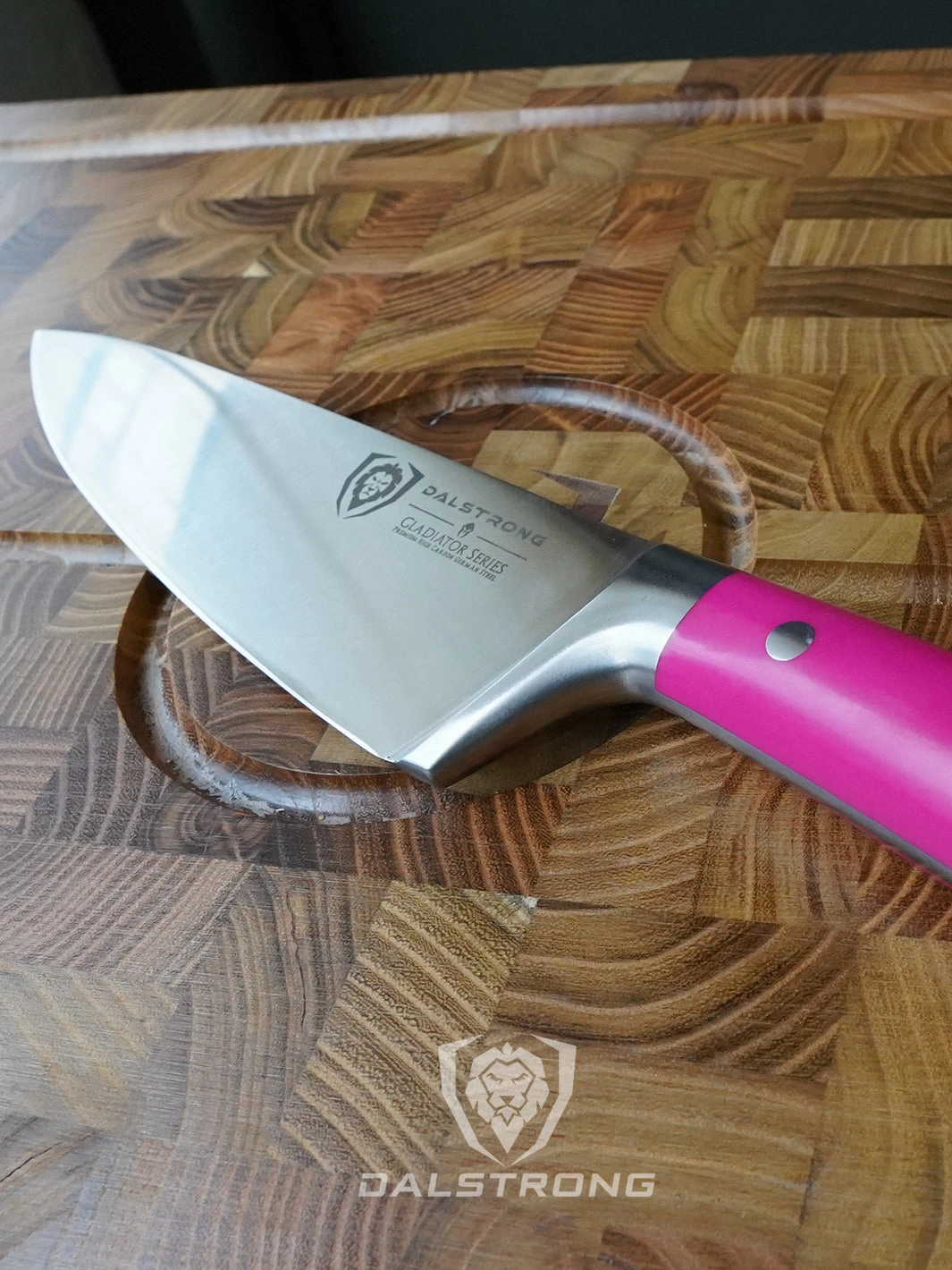 Chef Knife 8" | Fuchsia ABS Handle | Gladiator Series | NSF Certified | Dalstrong 