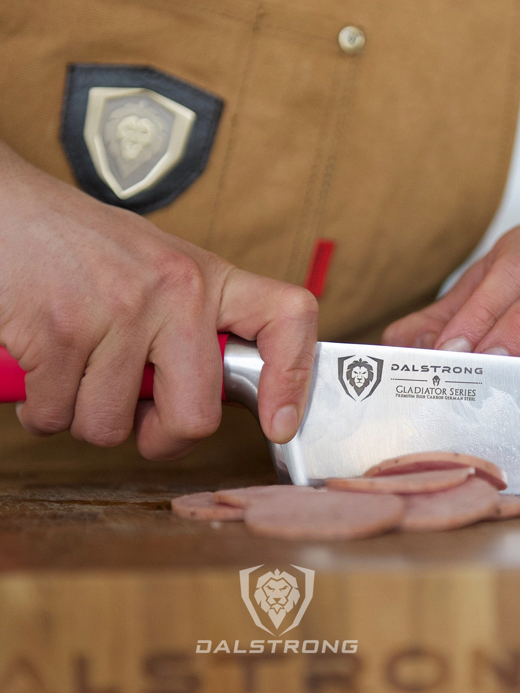 Chef Knife 8" | Fuchsia ABS Handle | Gladiator Series | NSF Certified | Dalstrong 