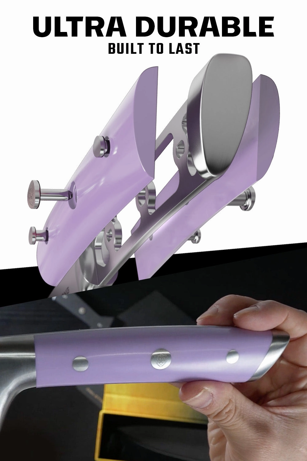 Chef Knife 8" | Lilac Handle | Gladiator Series | NSF Certified | Dalstrong 