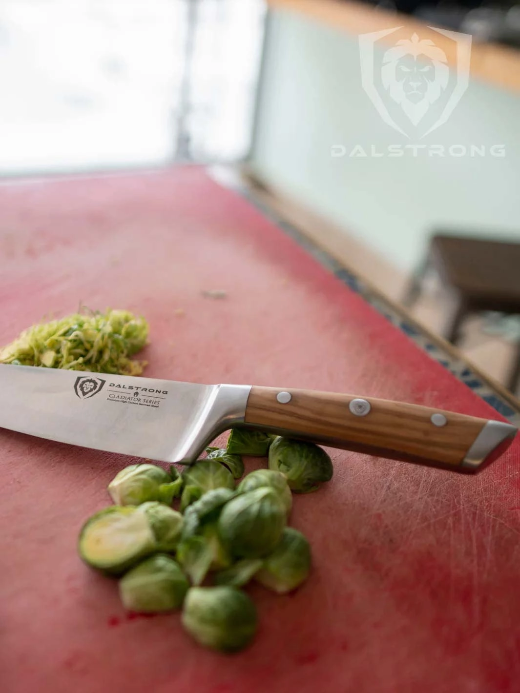 Chef Knife 8" | Olive Wood Handle | Gladiator Series | Dalstrong 