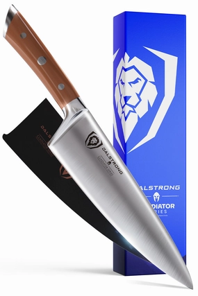 Chef Knife 8" | Orange ABS Handle | Gladiator Series | NSF Certified | Dalstrong  knife set,kitchen knives,cooking tools