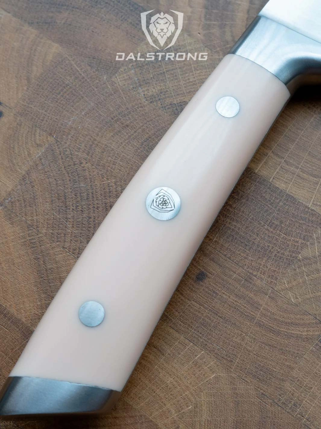 Chef Knife 8" | Peach Handle | Gladiator Series | NSF Certified | Dalstrong 