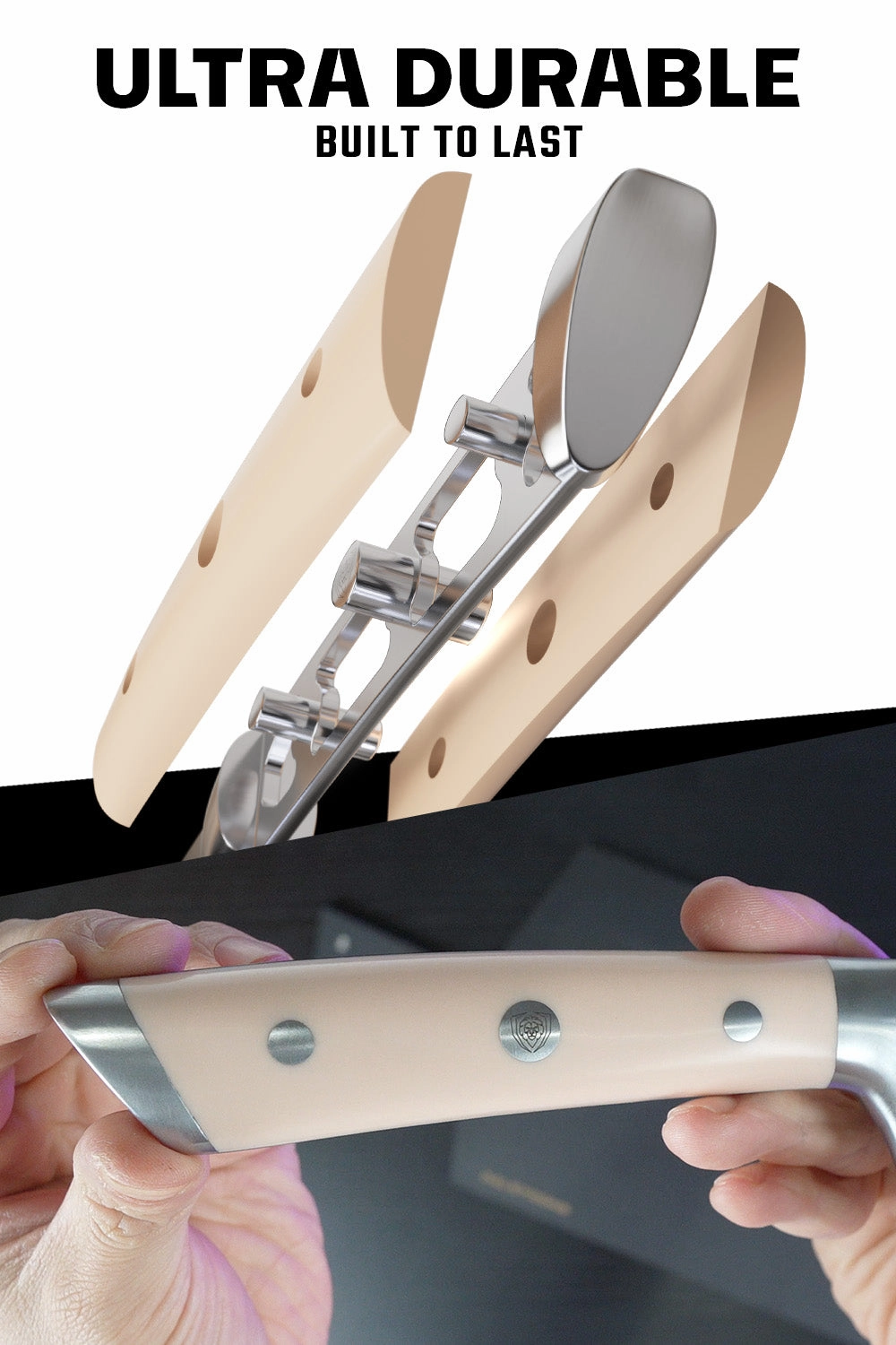 Chef Knife 8" | Peach Handle | Gladiator Series | NSF Certified | Dalstrong 