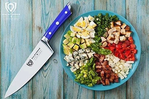 Chef's Knife 8" | Blue Handle | Gladiator Series | NSF Certified | Dalstrong 
