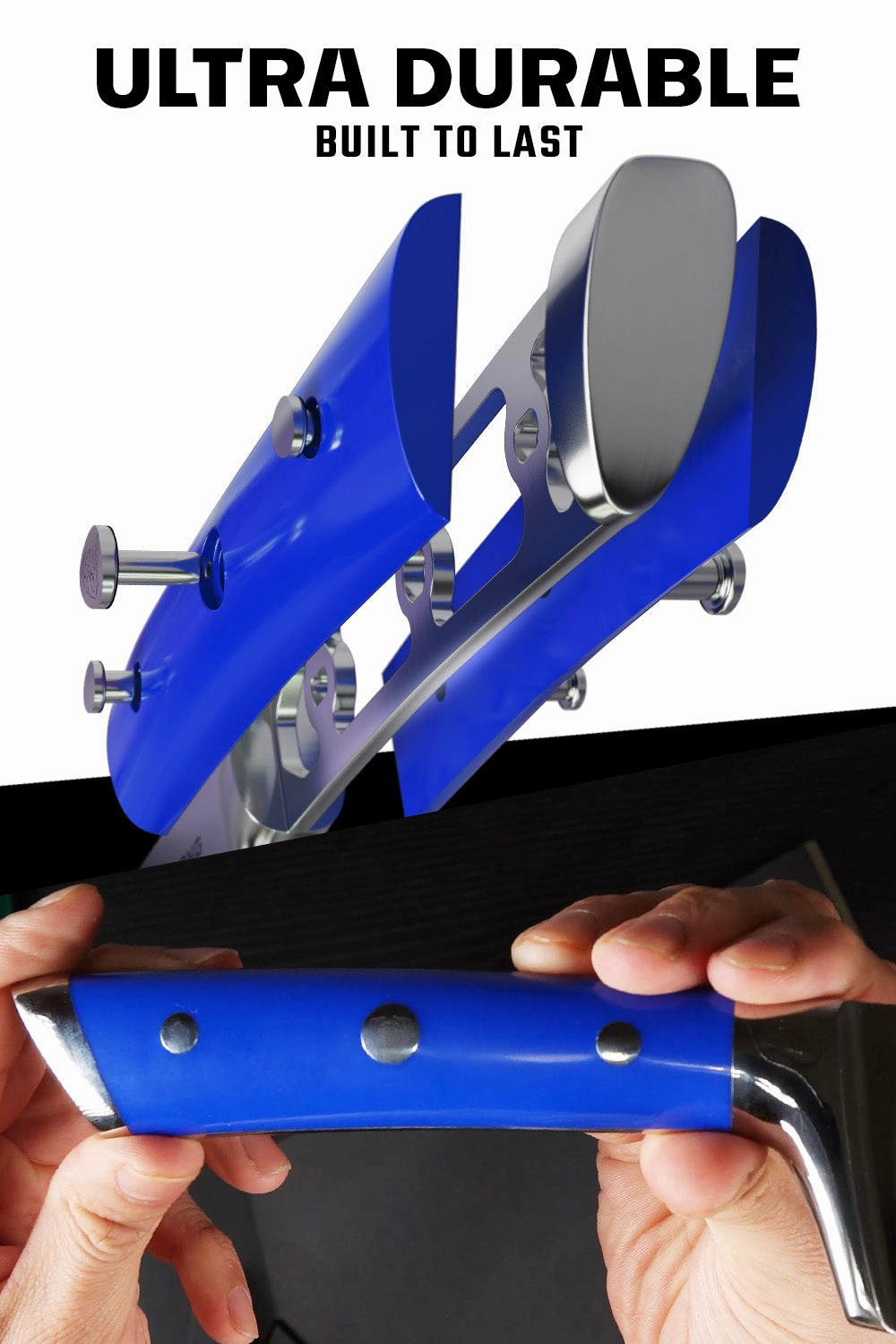 Chef's Knife 8" | Blue Handle | Gladiator Series | NSF Certified | Dalstrong 