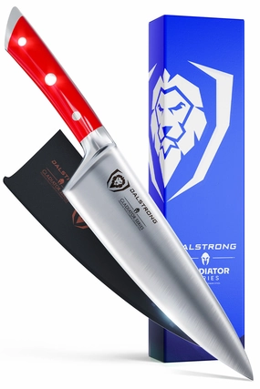 Chef's Knife 8" | Crimson Red Handle | Gladiator Series | NSF Certified | Dalstrong  knife set,kitchen knives,cooking tools