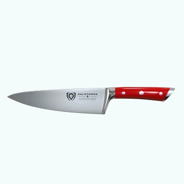 Chef's Knife 8" | Crimson Red Handle | Gladiator Series | NSF Certified | Dalstrong 