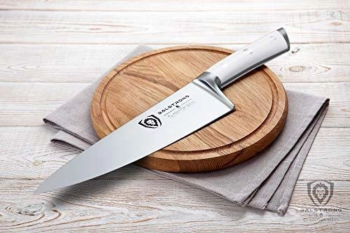 Chef's Knife 8" | Glacial White Handle | Gladiator Series | NSF Certified | Dalstrong 