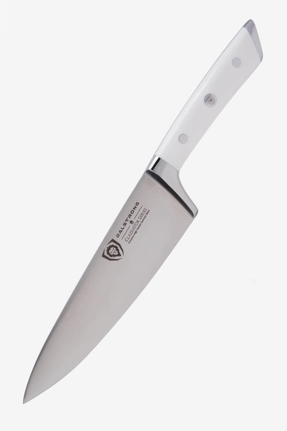 Chef's Knife 8" | Glacial White Handle | Gladiator Series | NSF Certified | Dalstrong 