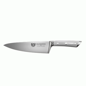 Chef's Knife 8" | Glacial White Handle | Gladiator Series | NSF Certified | Dalstrong 