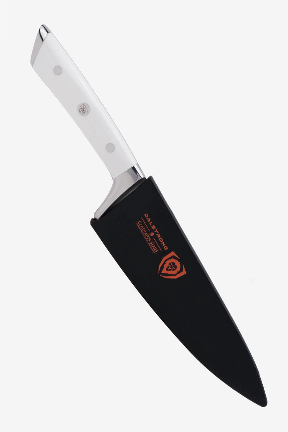 Chef's Knife 8" | Glacial White Handle | Gladiator Series | NSF Certified | Dalstrong 