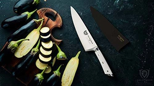 Chef's Knife 8" | Glacial White Handle | Gladiator Series | NSF Certified | Dalstrong 