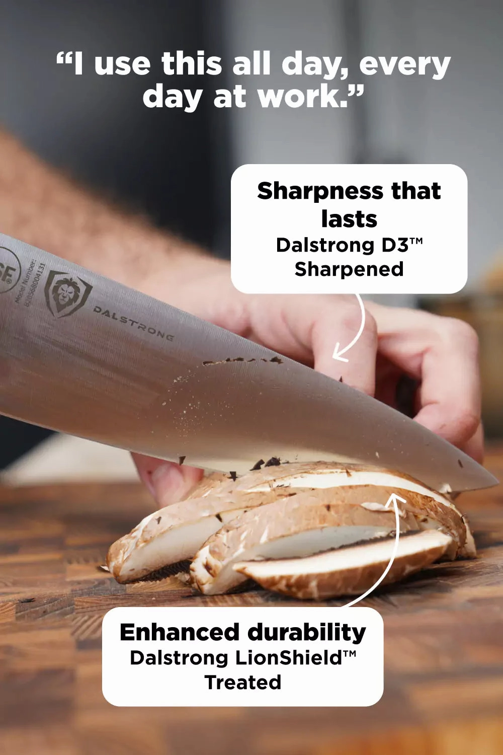 Chef's Knife 8" | Gladiator Series | ELITE | NSF Certified