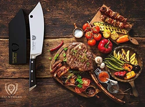 Chef's Knife & Cleaver Hybrid 8" | The Crixus | Gladiator Series | NSF Certified | Dalstrong 