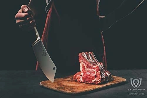 Chef's Knife & Cleaver Hybrid 8" | The Crixus | Gladiator Series | NSF Certified | Dalstrong 
