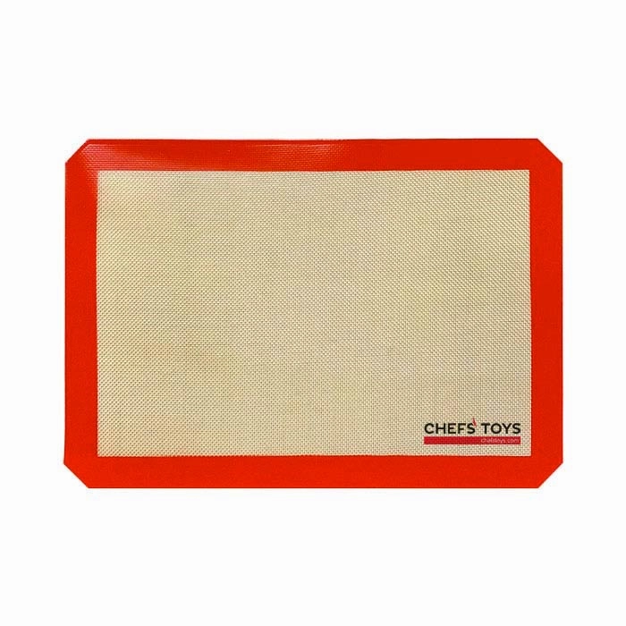 Chefs' Toys Silicone Baking Mat, Non-Stick, 1/2 Size, 11-7/8" x 16-1/2" baking tools,cake baking,kitchen gadgets