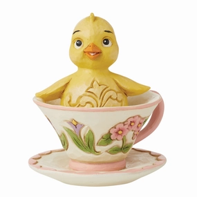Chick in Teacup Mini Figurine figurines,decorative figurines,home accents