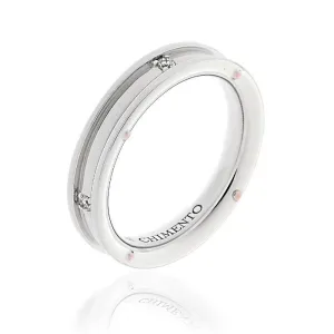 Chimento Jewellery Chimento Aeternitas 18ct White Gold 0.07ct Diamond Channel Wedding Ring