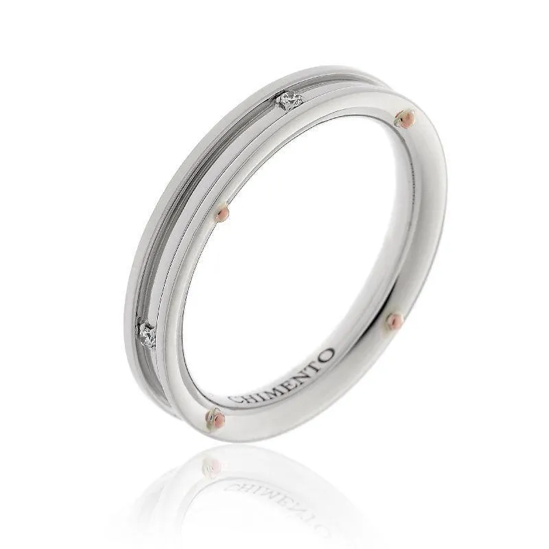 Chimento Jewellery Chimento Aeternitas 18ct White Gold Diamond Channel Wedding Ring
