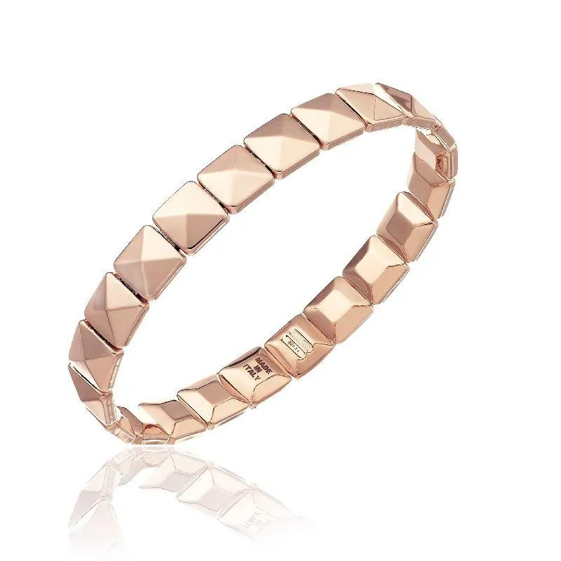 Chimento Jewellery Chimento Armillas 18ct Rose Gold Pyramid Bangle