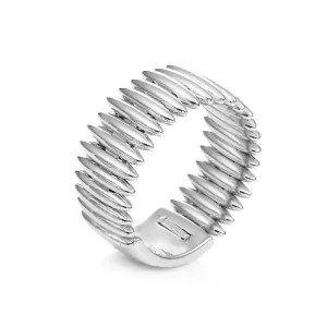 Chimento Jewellery Chimento Armillas 18ct White Gold Spike Pattern Ring