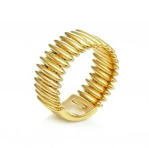 Chimento Jewellery Chimento Armillas 18ct Yellow Gold Spike Pattern Ring
