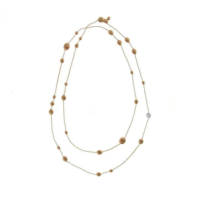 Chimento Jewellery Chimento Armillas Acqua 18ct Rose Gold 0.25ct Diamond Droplets Necklace