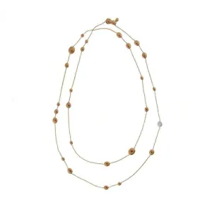 Chimento Jewellery Chimento Armillas Acqua 18ct Rose Gold 0.25ct Diamond Droplets Necklace