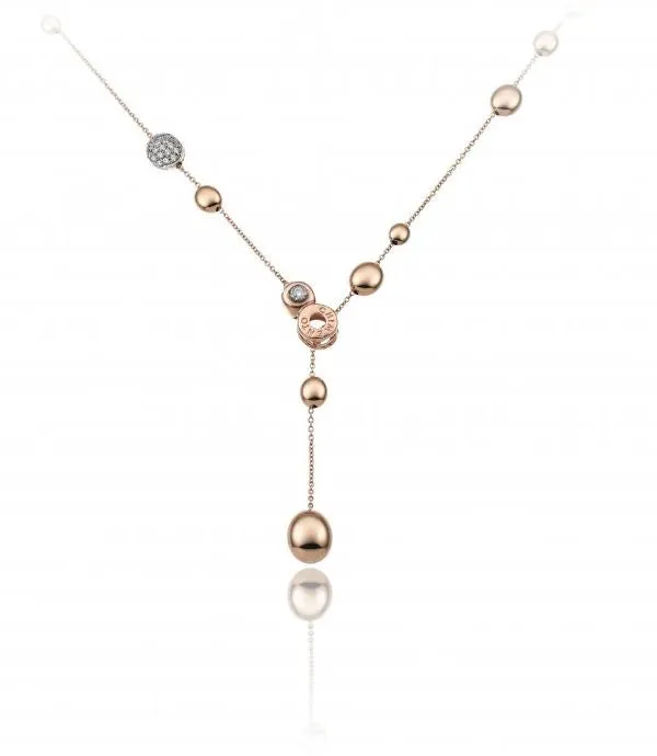 Chimento Jewellery Chimento Armillas Acqua 18ct Rose Gold 0.27ct Diamond Necklace