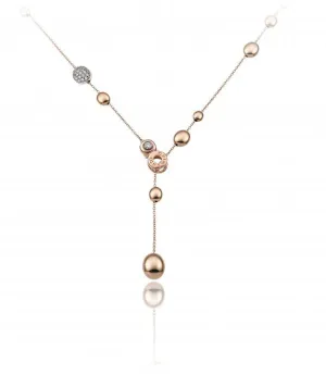 Chimento Jewellery Chimento Armillas Acqua 18ct Rose Gold 0.27ct Diamond Necklace
