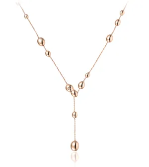 Chimento Jewellery Chimento Armillas Acqua 18ct Rose Gold Diamond Droplet Necklace