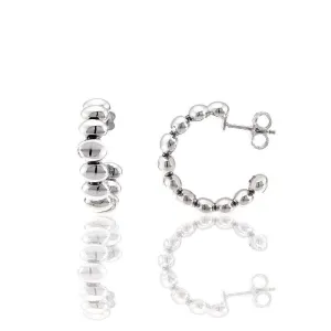 Chimento Jewellery Chimento Armillas Acqua 18ct White Gold Hoop Earrings
