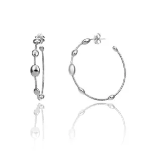 Chimento Jewellery Chimento Armillas Acqua 18ct White Gold Large Hoop Earrings