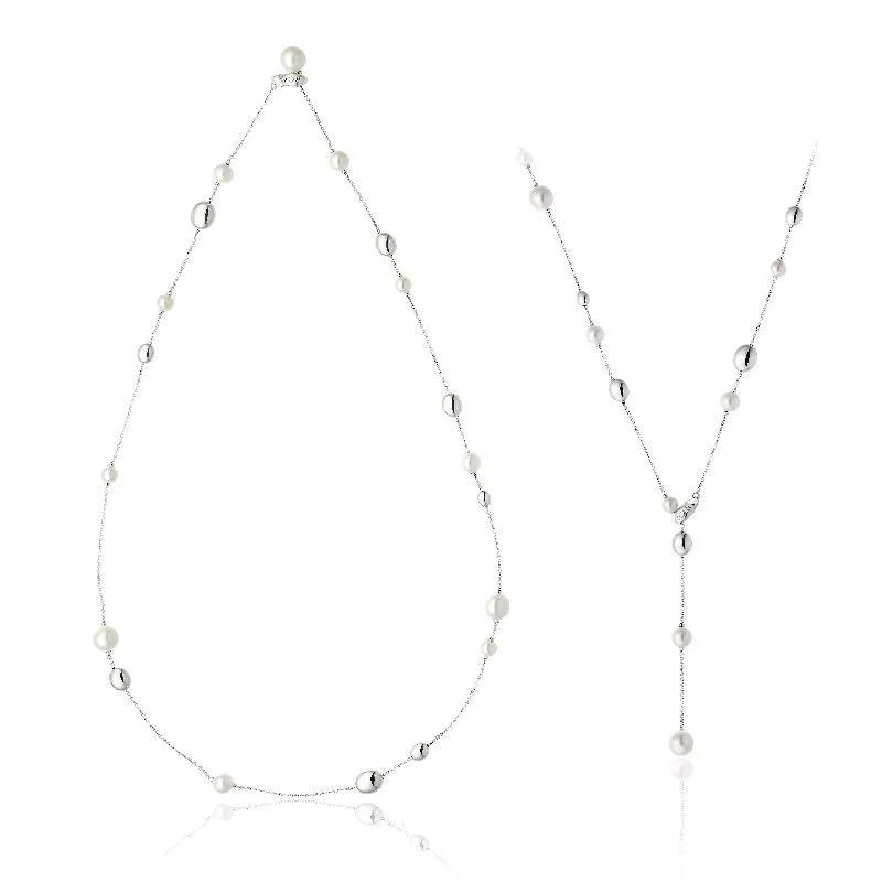 Chimento Jewellery Chimento Armillas Acqua 18ct White Gold Pearl Diamond Necklace
