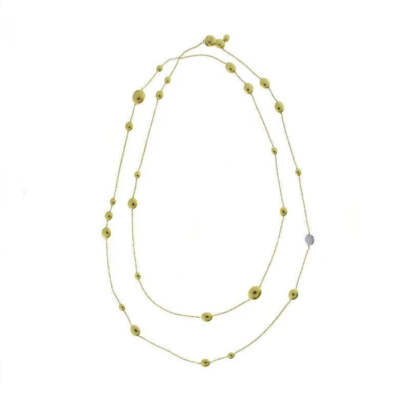 Chimento Jewellery Chimento Armillas Acqua 18ct Yellow Gold 0.25ct Diamond Droplets Necklace