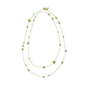 Chimento Jewellery Chimento Armillas Acqua 18ct Yellow Gold 0.25ct Diamond Droplets Necklace