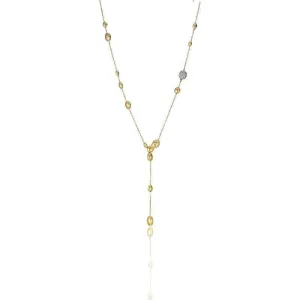 Chimento Jewellery Chimento Armillas Acqua 18ct Yellow Gold 0.25ct Diamond Droplets Necklace