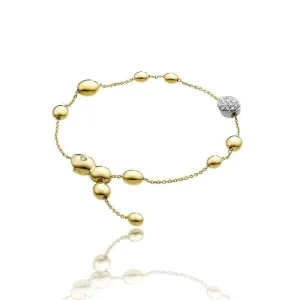 Chimento Jewellery Chimento Armillas Acqua 18ct Yellow Gold 0.25ct Diamond Drops Bracelet