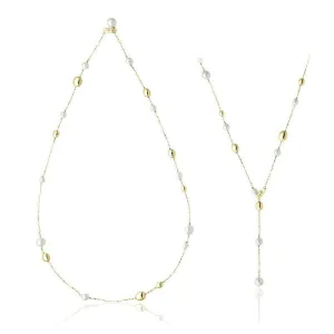 Chimento Jewellery Chimento Armillas Acqua 18ct Yellow Gold Pearl Diamond Necklace